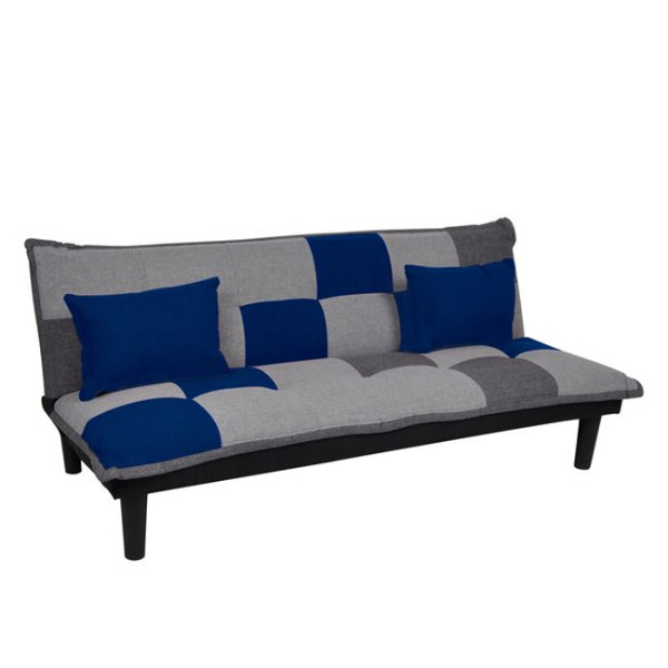 Καναπές κρεβάτι FENDER (168x76x70)Patchwork-Blue